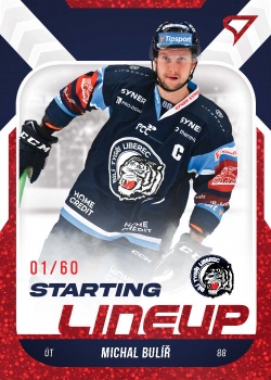Michal Bulir Liberec Tipsport ELH 2022/23 SportZoo 2. serie Starting LINEUP 2nd PERIOD /60 #SL-41